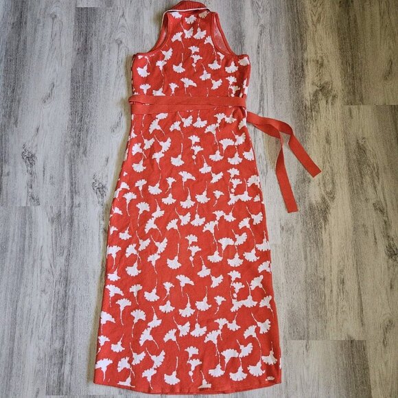Diane Von Furstenberg for Target Ginkgo Wrap Dress DVF Womens S Sleeveless Midi - Picture 8 of 15